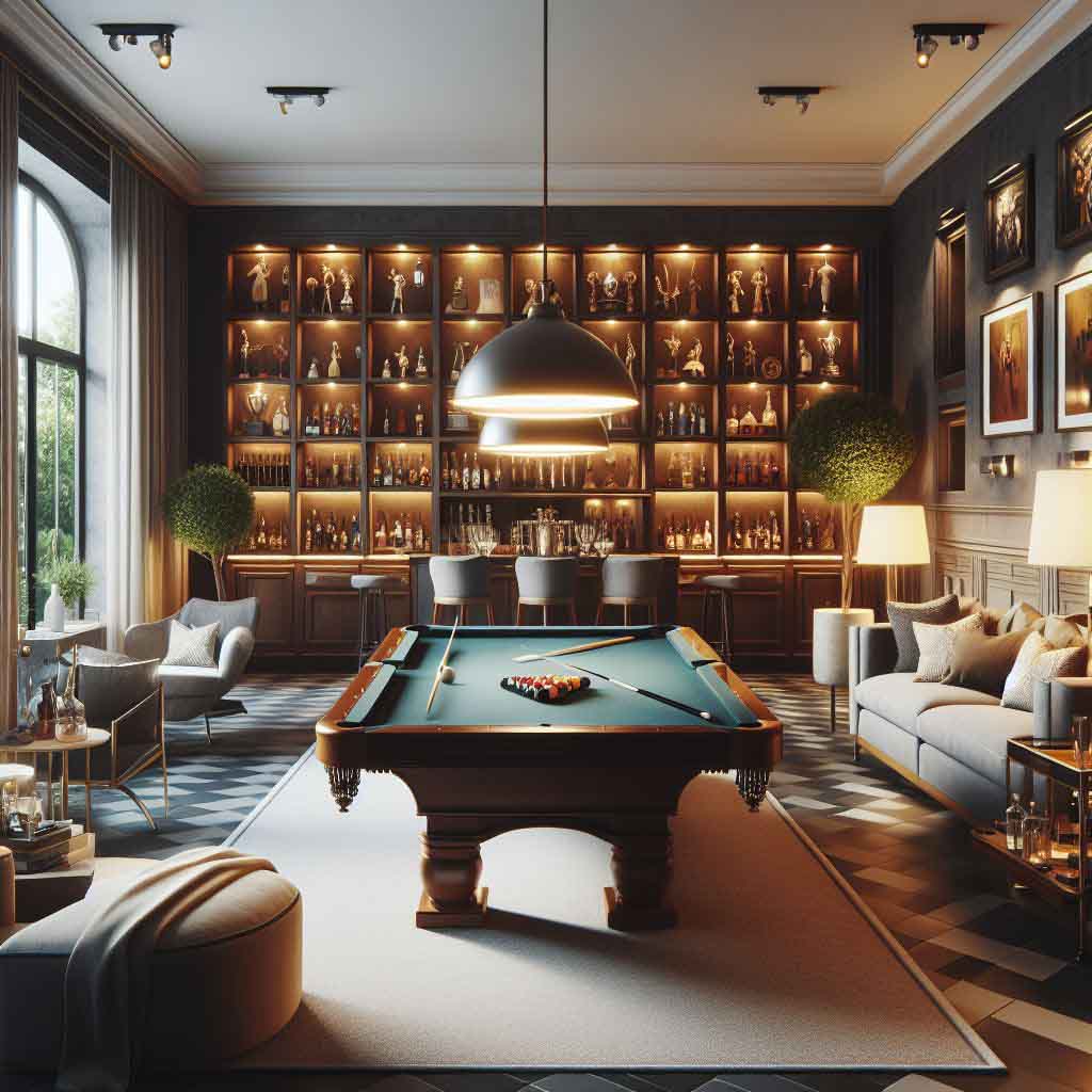 Private billiard room